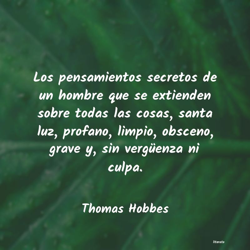 frases de Thomas Hobbes