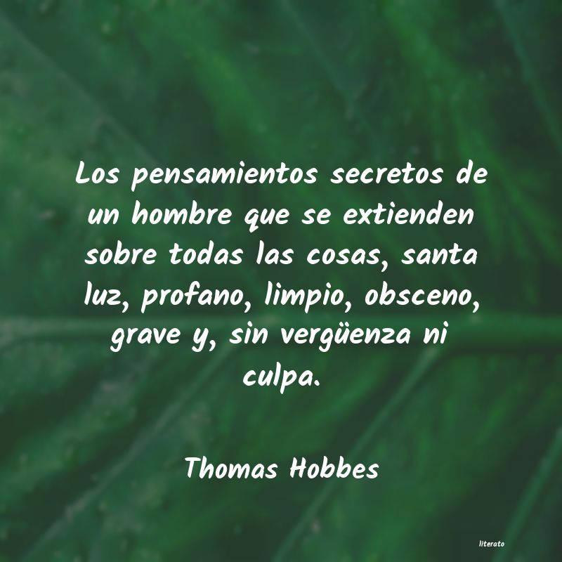 Frases de Thomas Hobbes