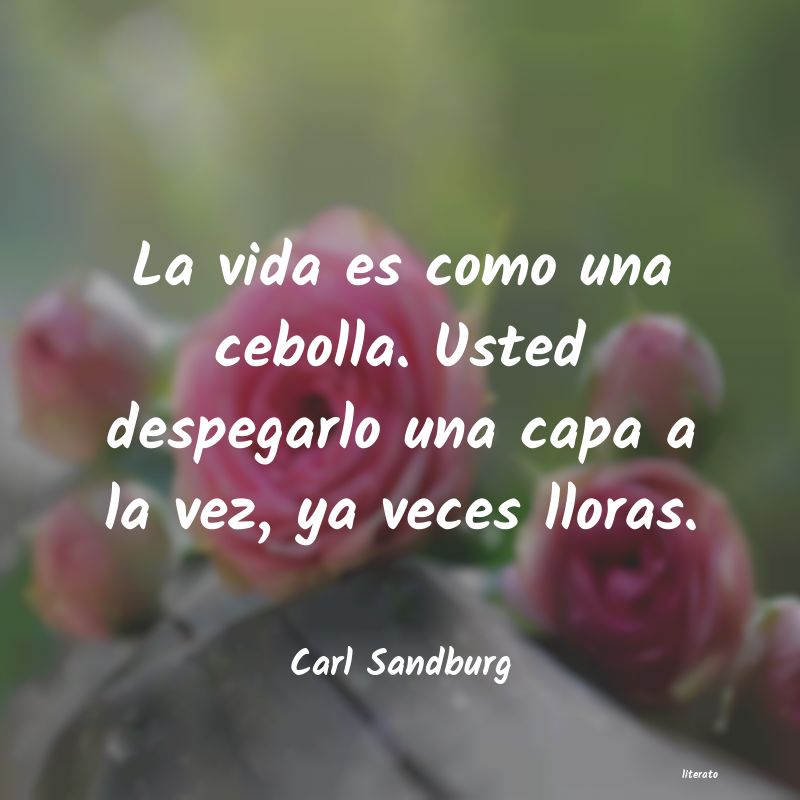 frases de Carl Sandburg