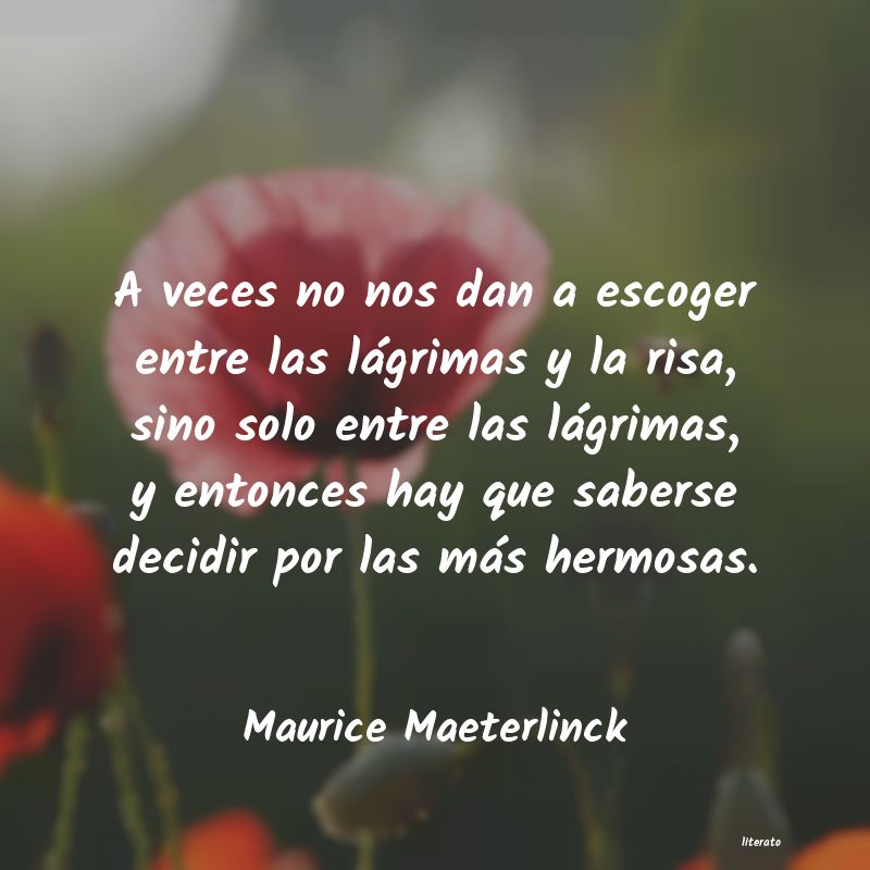 frases de Maurice Maeterlinck