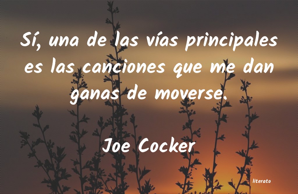 Frases de Joe Cocker