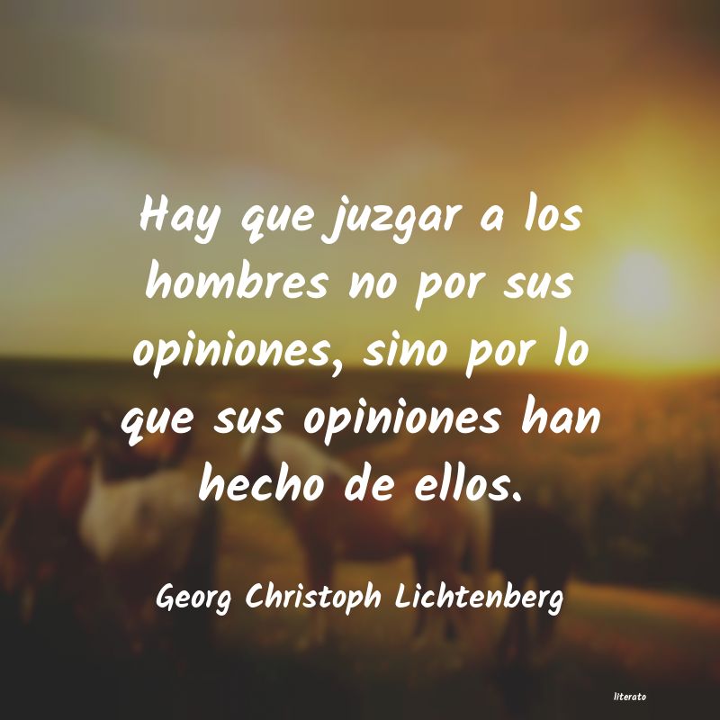 frases de Georg Christoph Lichtenberg