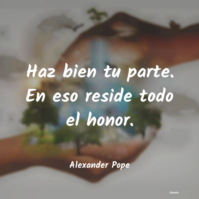 Frases de Alexander Pope