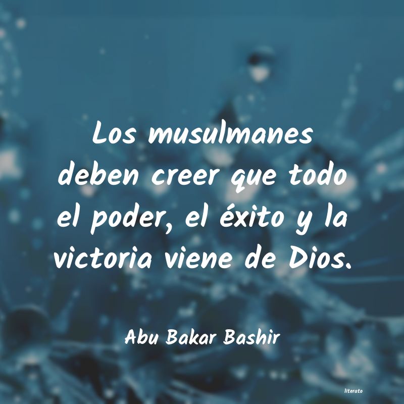 Frases de Abu Bakar Bashir