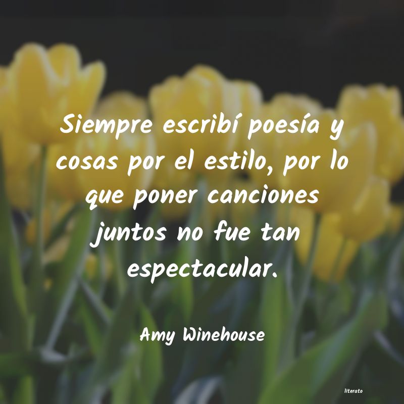 Frases de Amy Winehouse