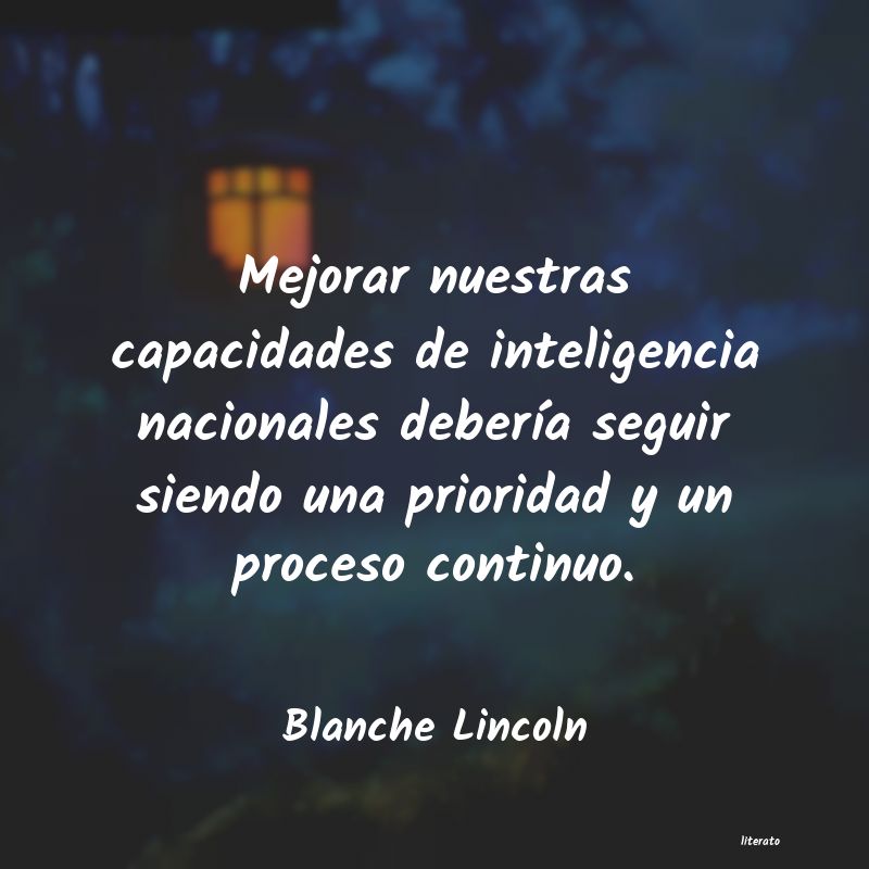 Frases de Blanche Lincoln