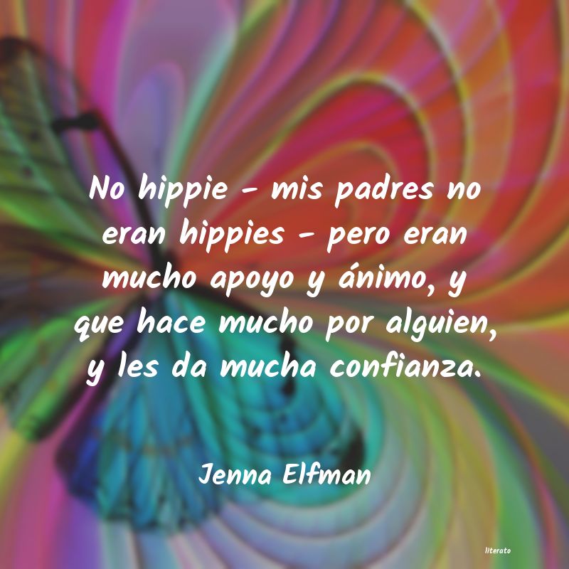 Jenna Elfman: No hippie - mis padres no eran