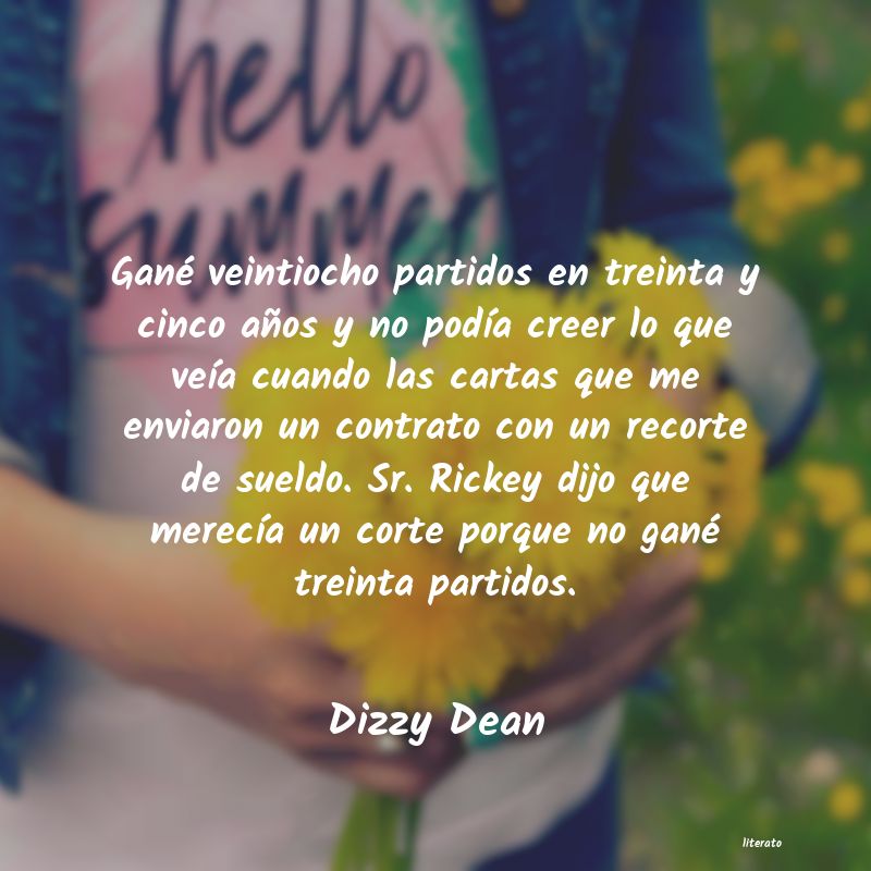 frases de Dizzy Dean