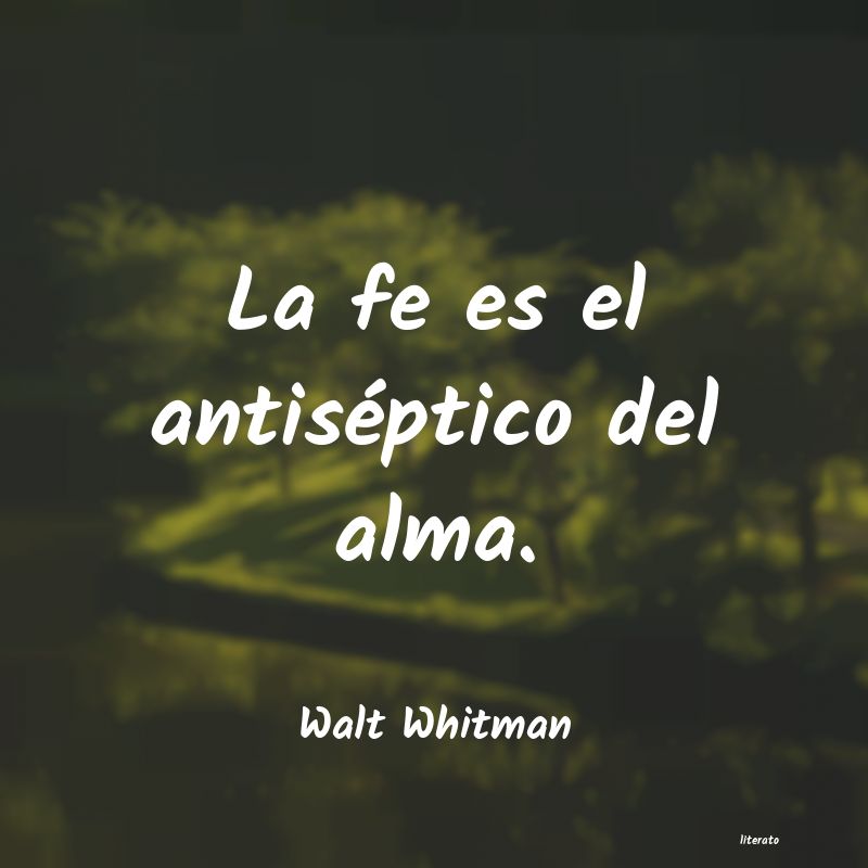 frases de Walt Whitman