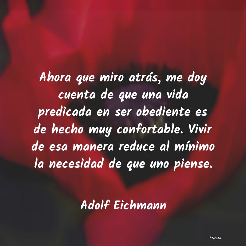 frases de Adolf Eichmann