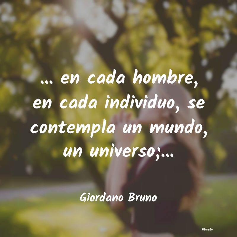 Frases de Giordano Bruno