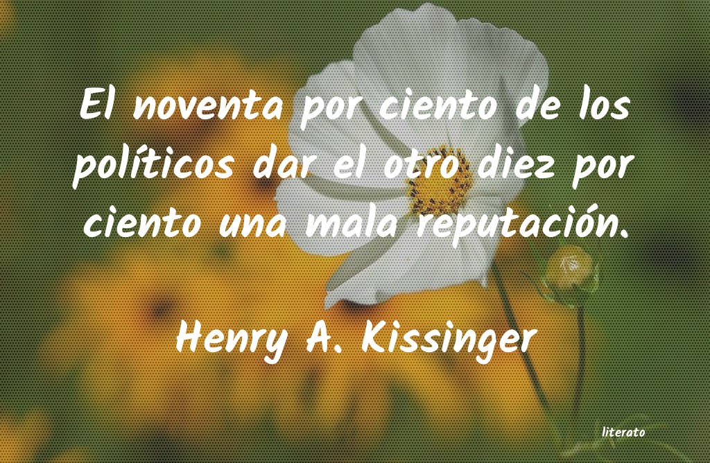 frases de Henry A. Kissinger