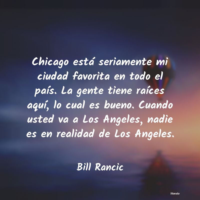 Frases de Bill Rancic