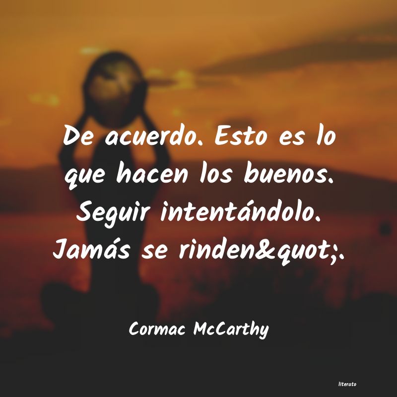 frases de Cormac McCarthy