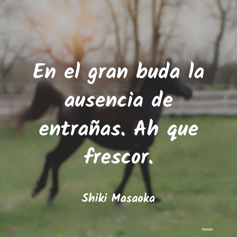 frases de Shiki Masaoka