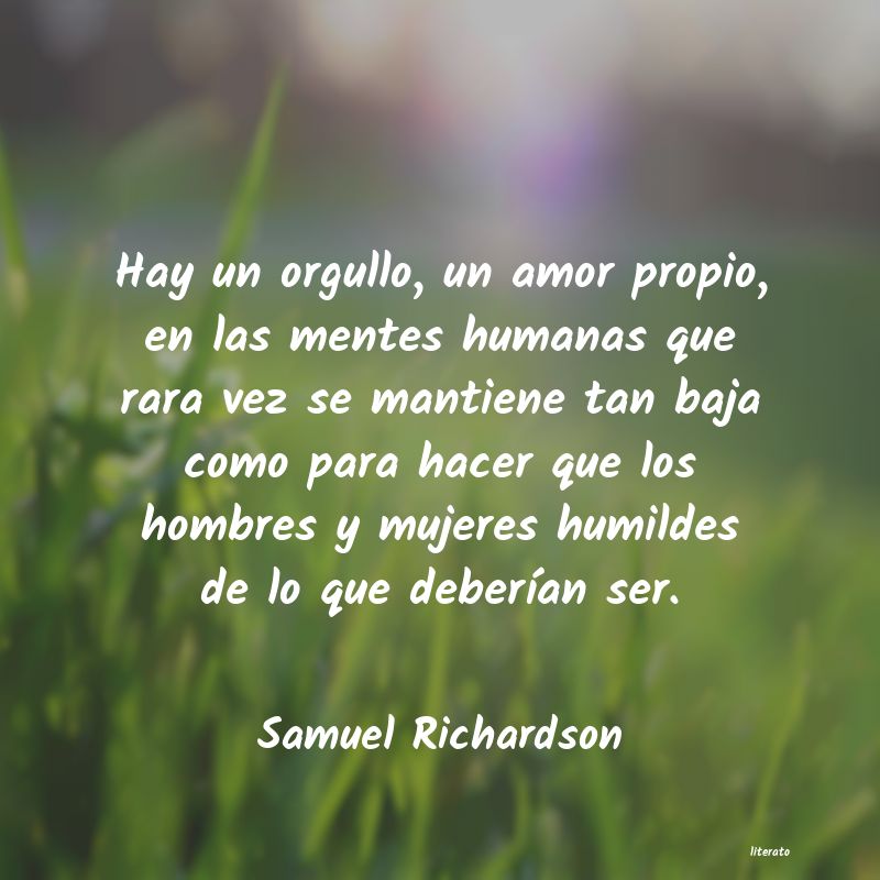 Frases de Samuel Richardson