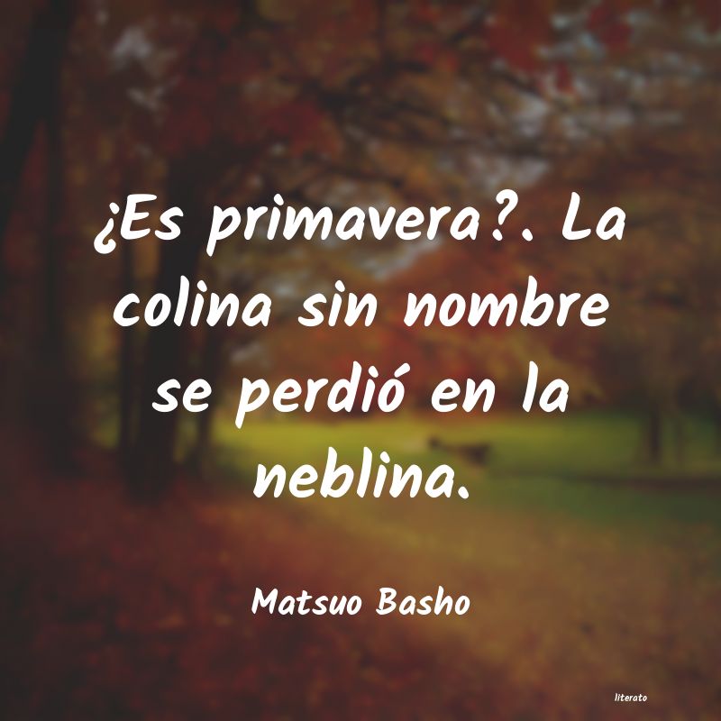 Frases de Matsuo Basho