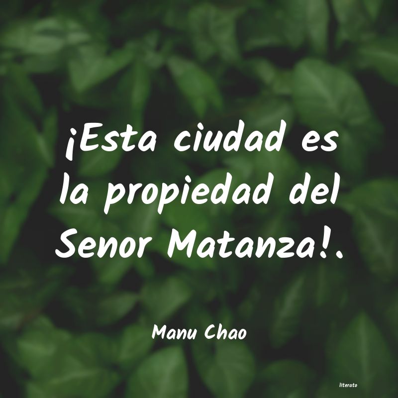 Frases de Manu Chao