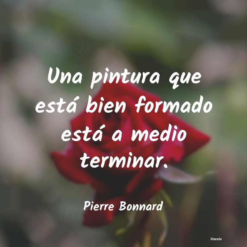 Frases de Pierre Bonnard