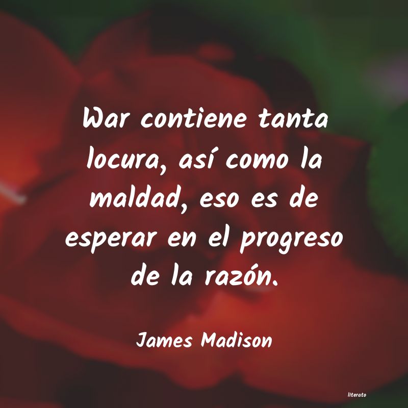 frases de James Madison