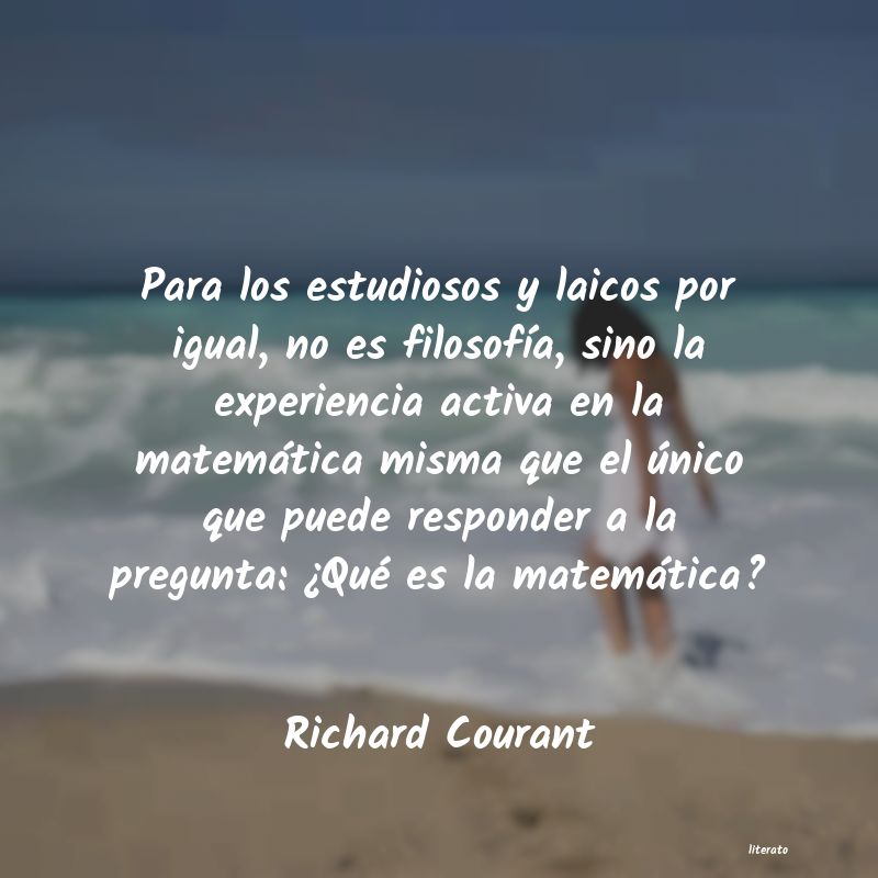 frases de Richard Courant