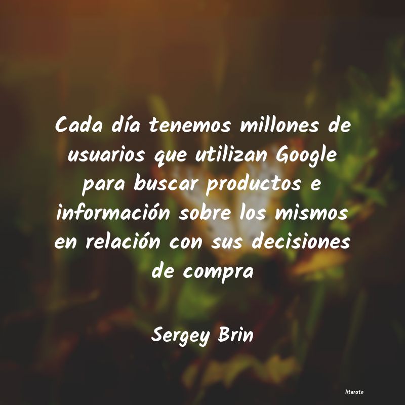 Frases de Sergey Brin