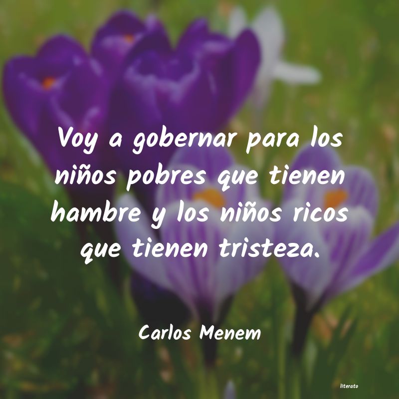 Frases de Carlos Menem