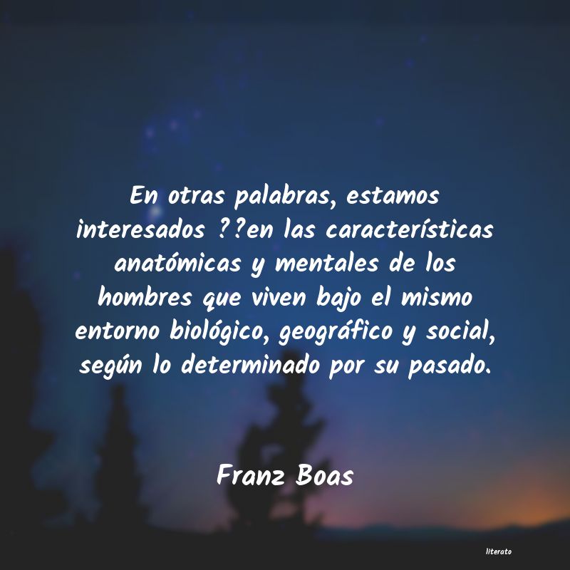 frases de Franz Boas