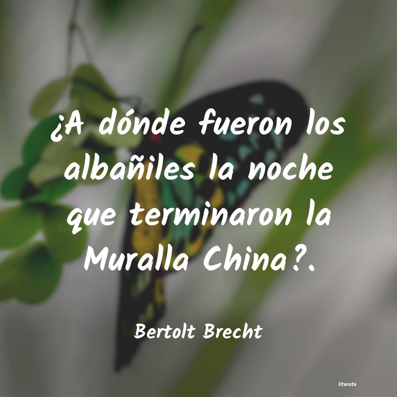 Frases de Bertolt Brecht