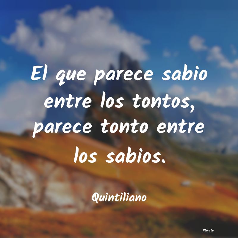 frases de Quintiliano