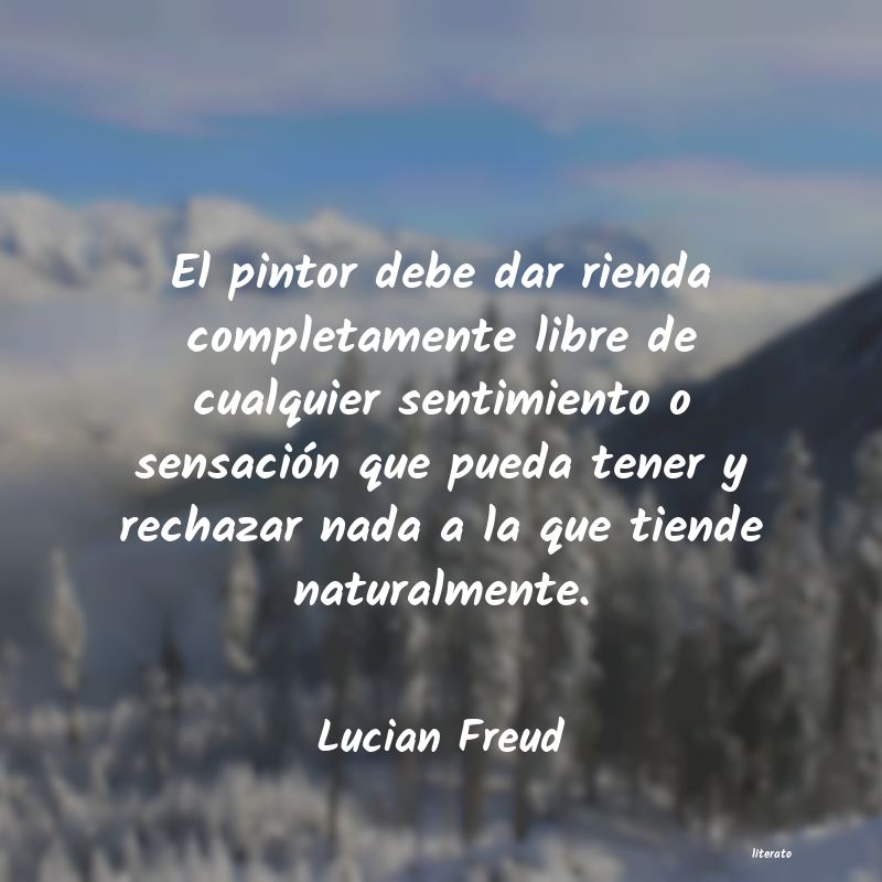 Frases de Lucian Freud