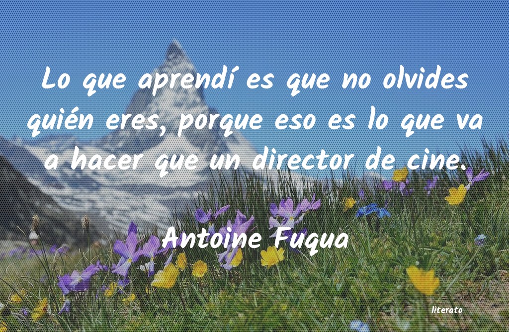 Frases de Antoine Fuqua