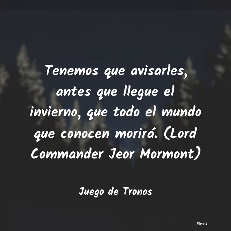 Frases de Juego de Tronos