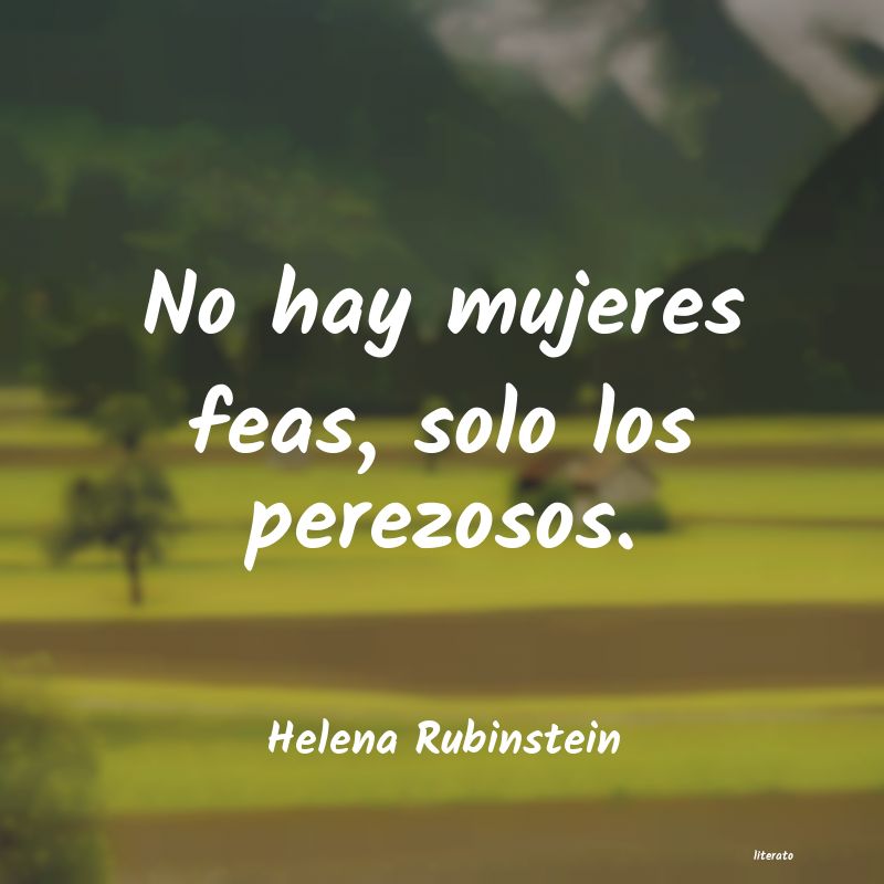 frases de Helena Rubinstein
