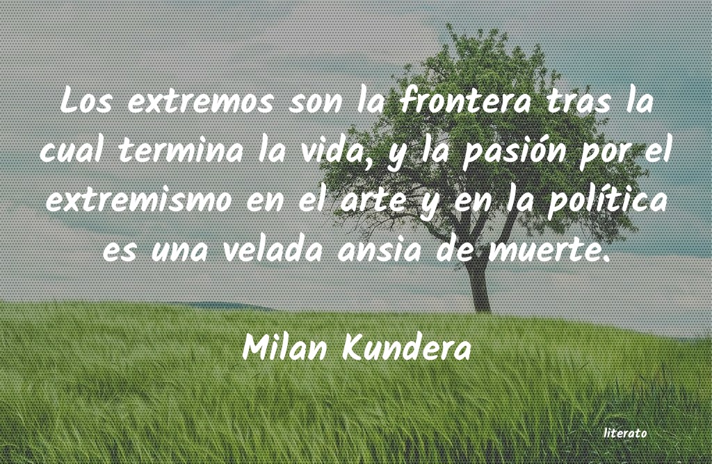 frases de Milan Kundera