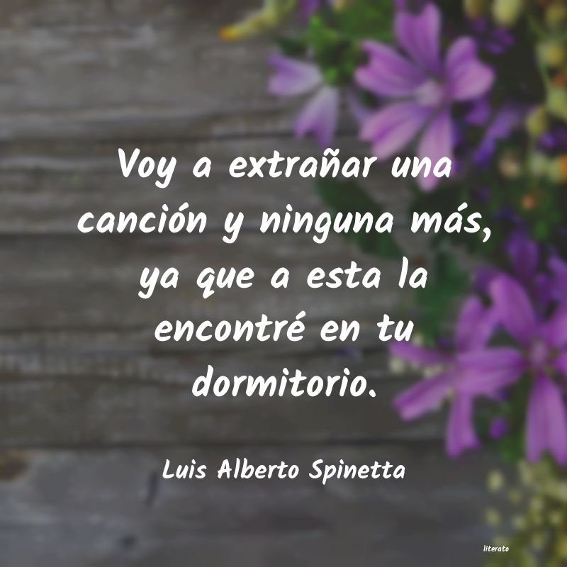 Frases de Luis Alberto Spinetta