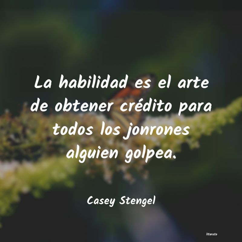frases de Casey Stengel