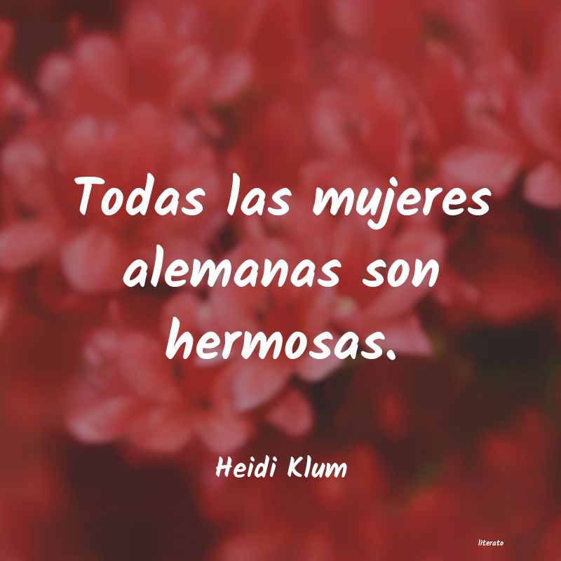 frases de Heidi Klum