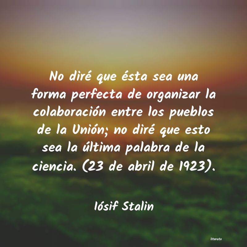 Frases de Iósif Stalin