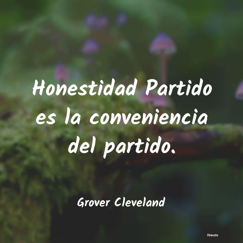 frases de Grover Cleveland