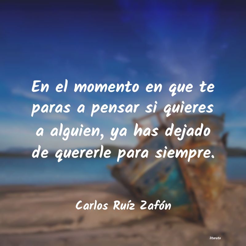 frases de Carlos RuÃz Zafón