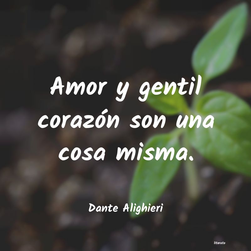 Frases de Dante Alighieri