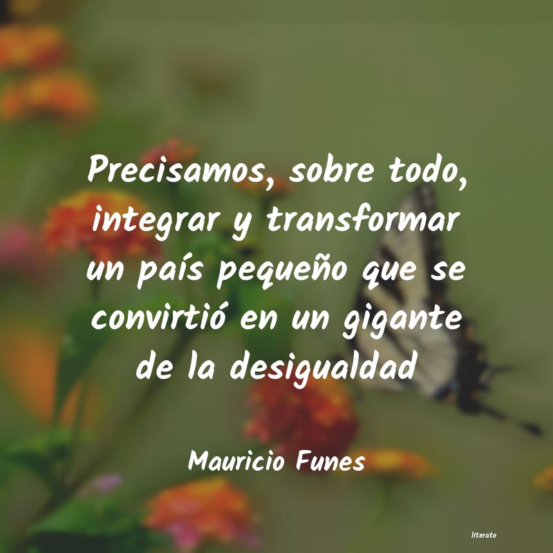Frases de Mauricio Funes