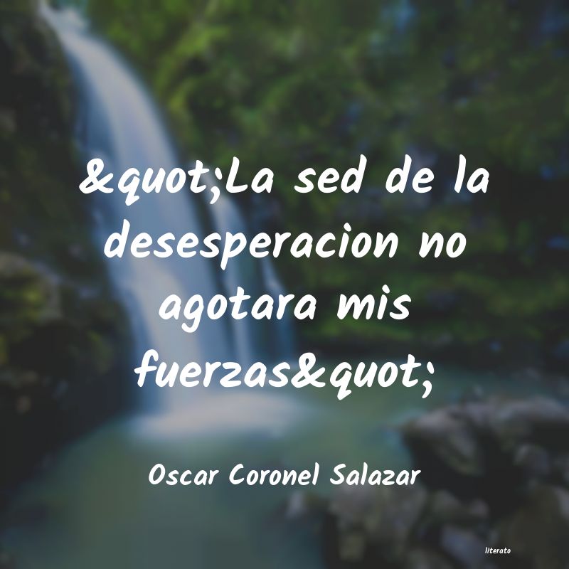 Frases de Oscar Coronel Salazar