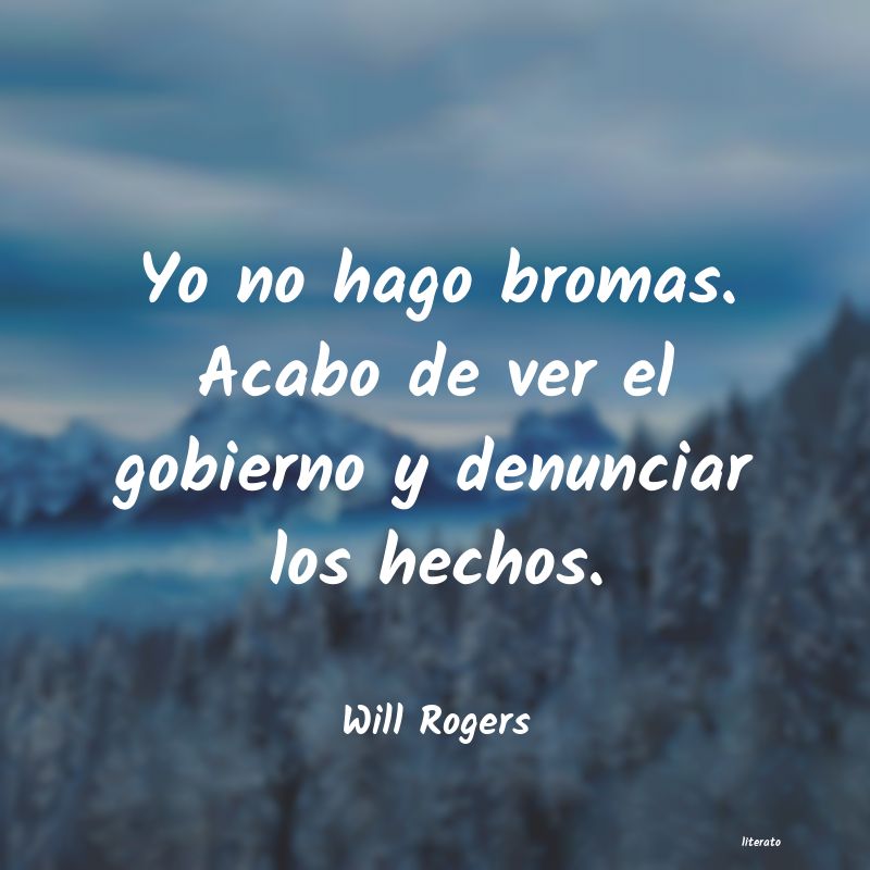 Frases de Will Rogers