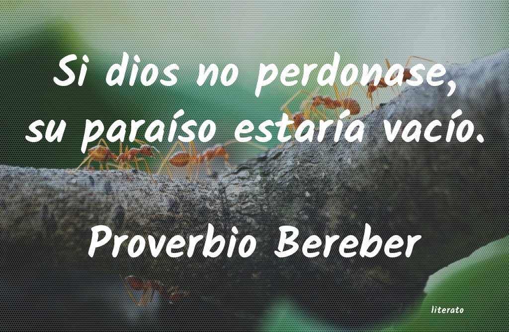frases de Proverbio Bereber