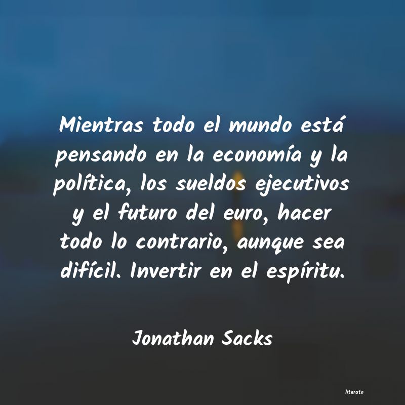 Frases de Jonathan Sacks