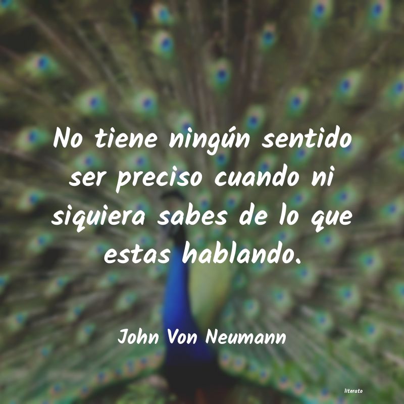 Frases de John Von Neumann