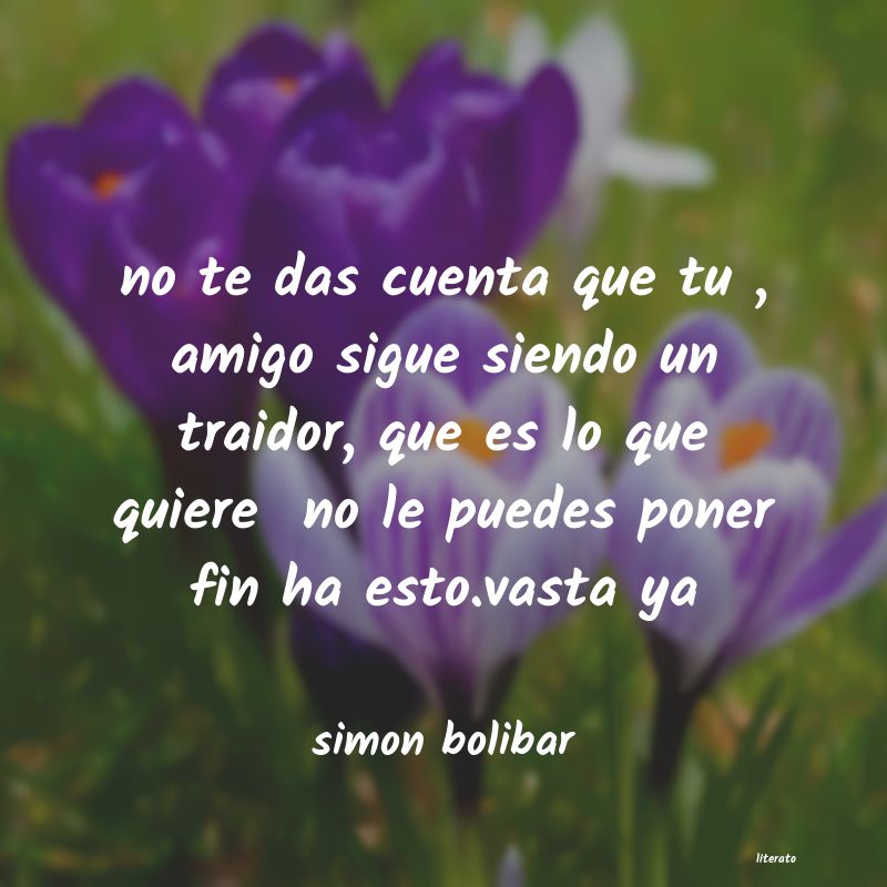 frases para un traidor
