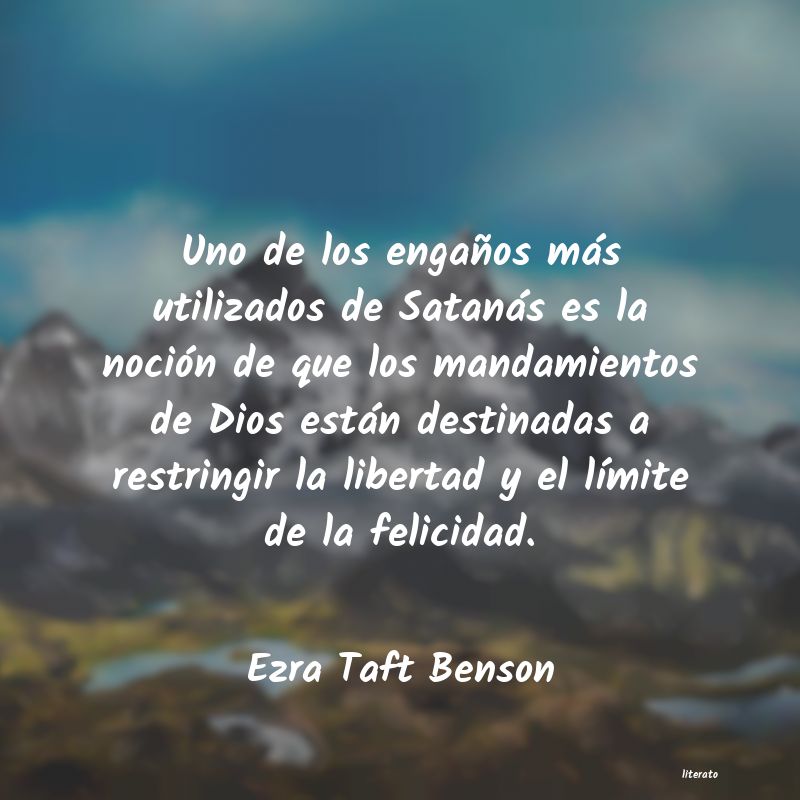 Frases de Ezra Taft Benson